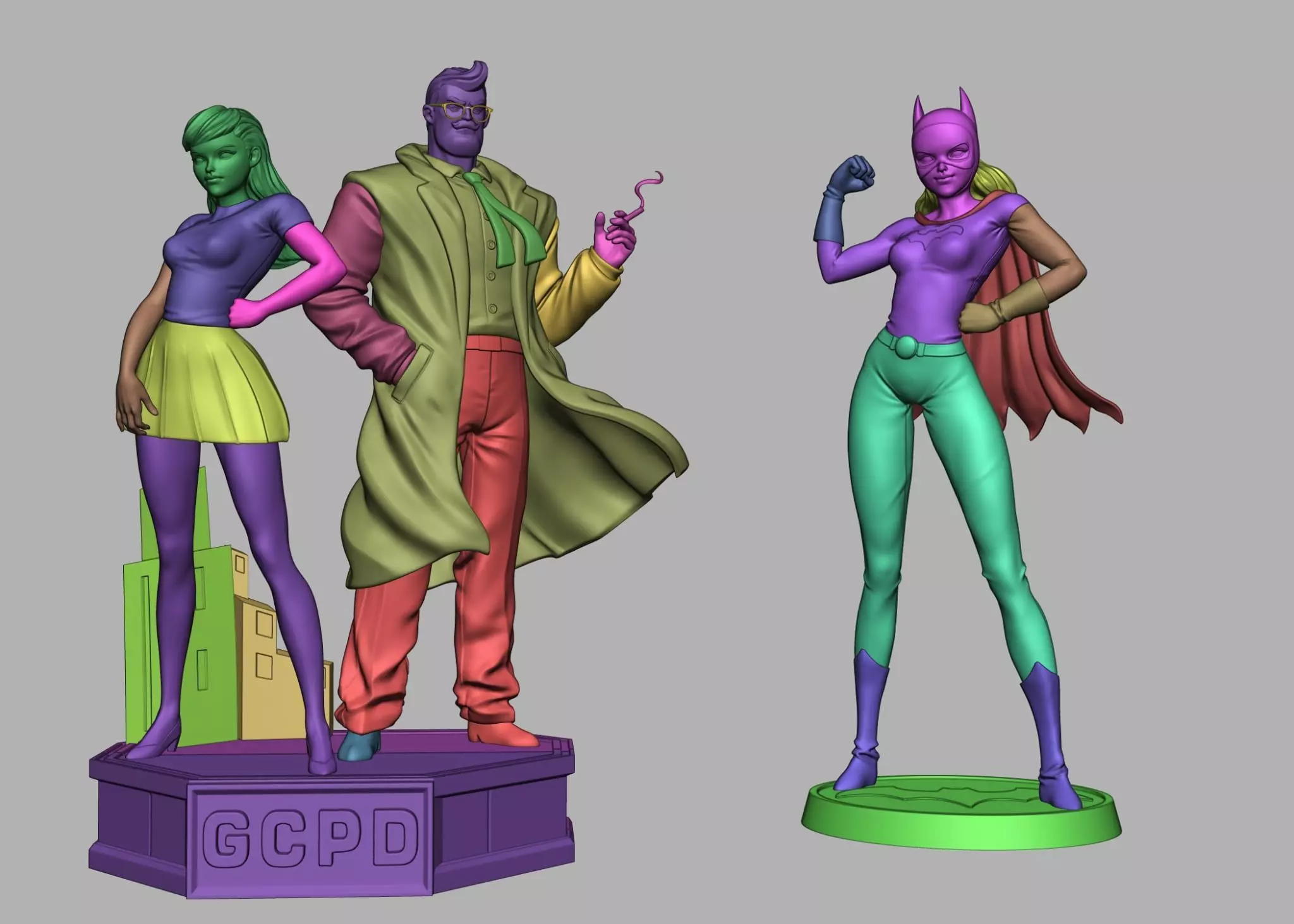Jim and Barbara-Batgirl 3D print model_24