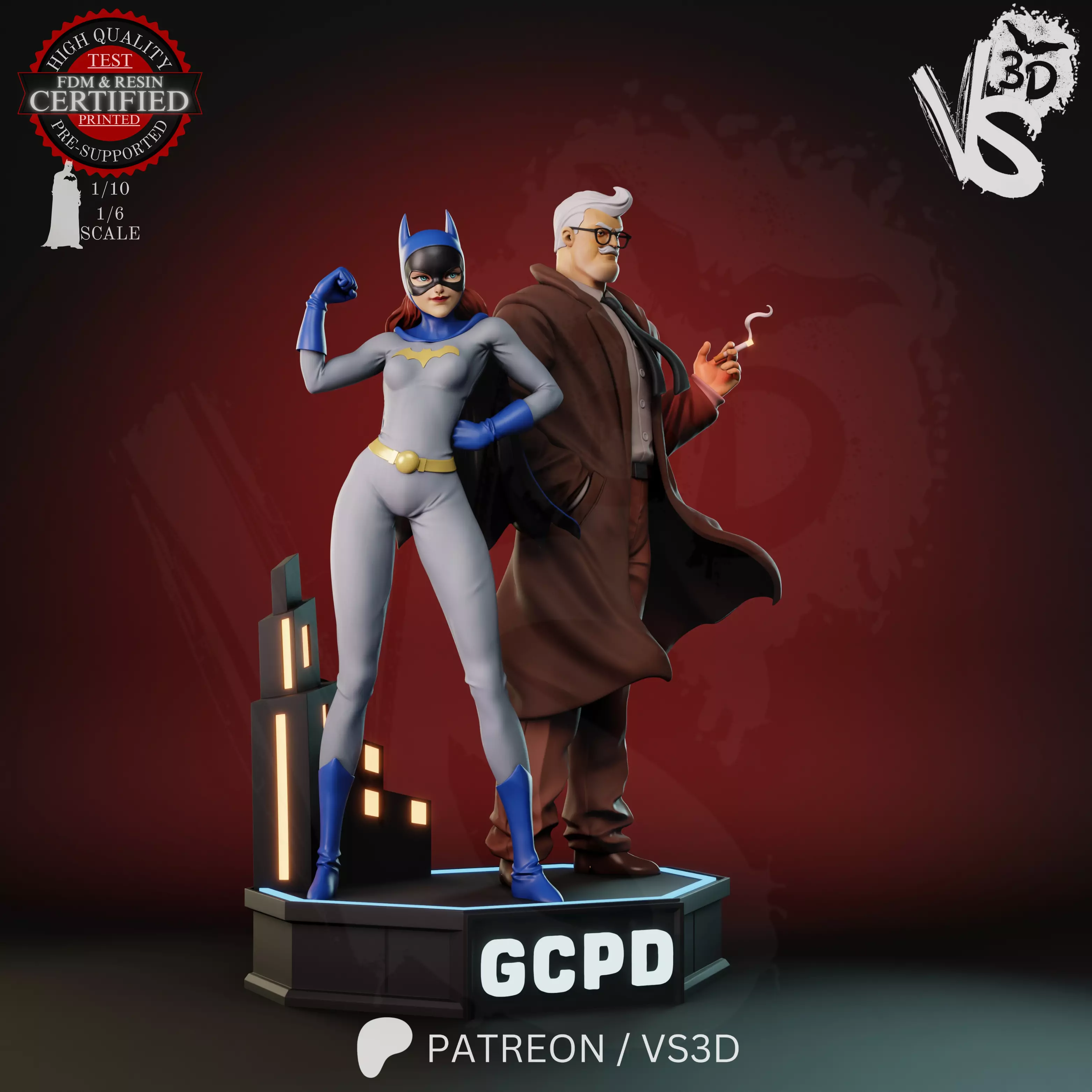 Jim and Barbara-Batgirl 3D print model_4