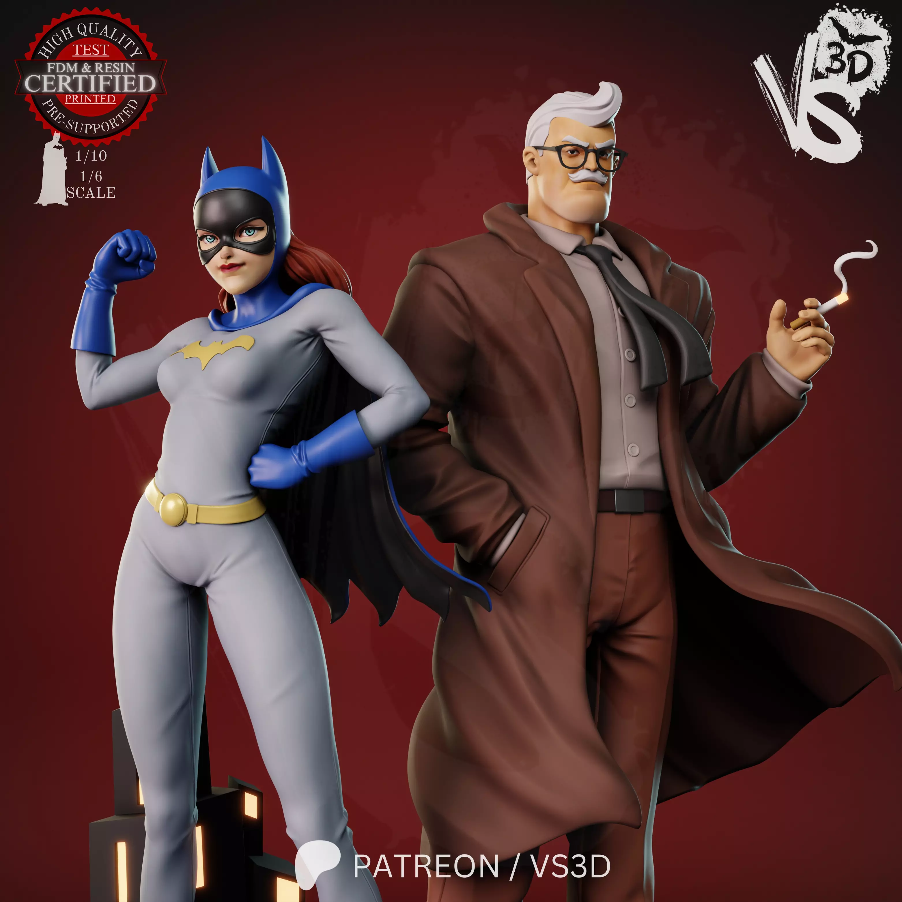 Jim and Barbara-Batgirl 3D print model_11