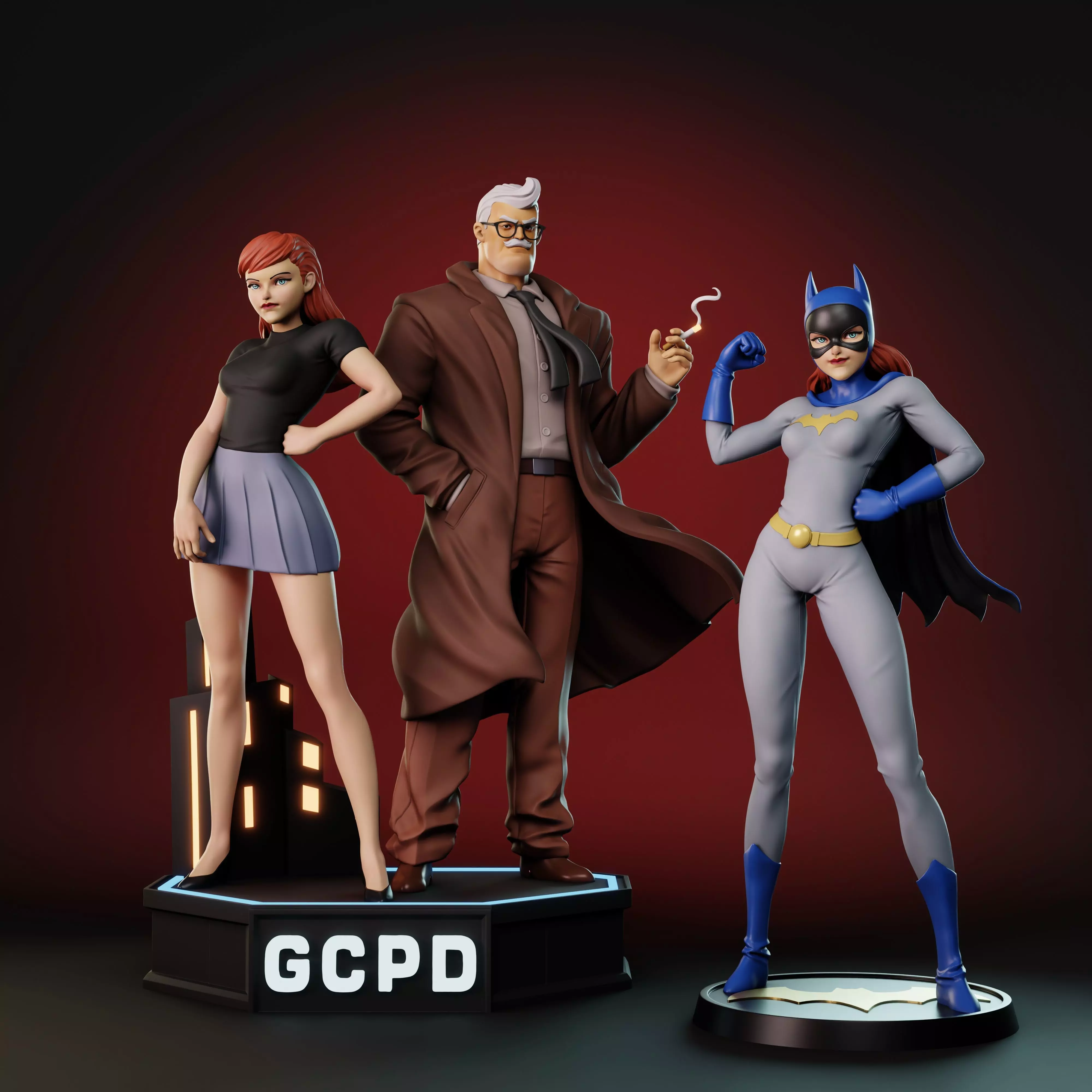 Jim and Barbara-Batgirl 3D print model_0