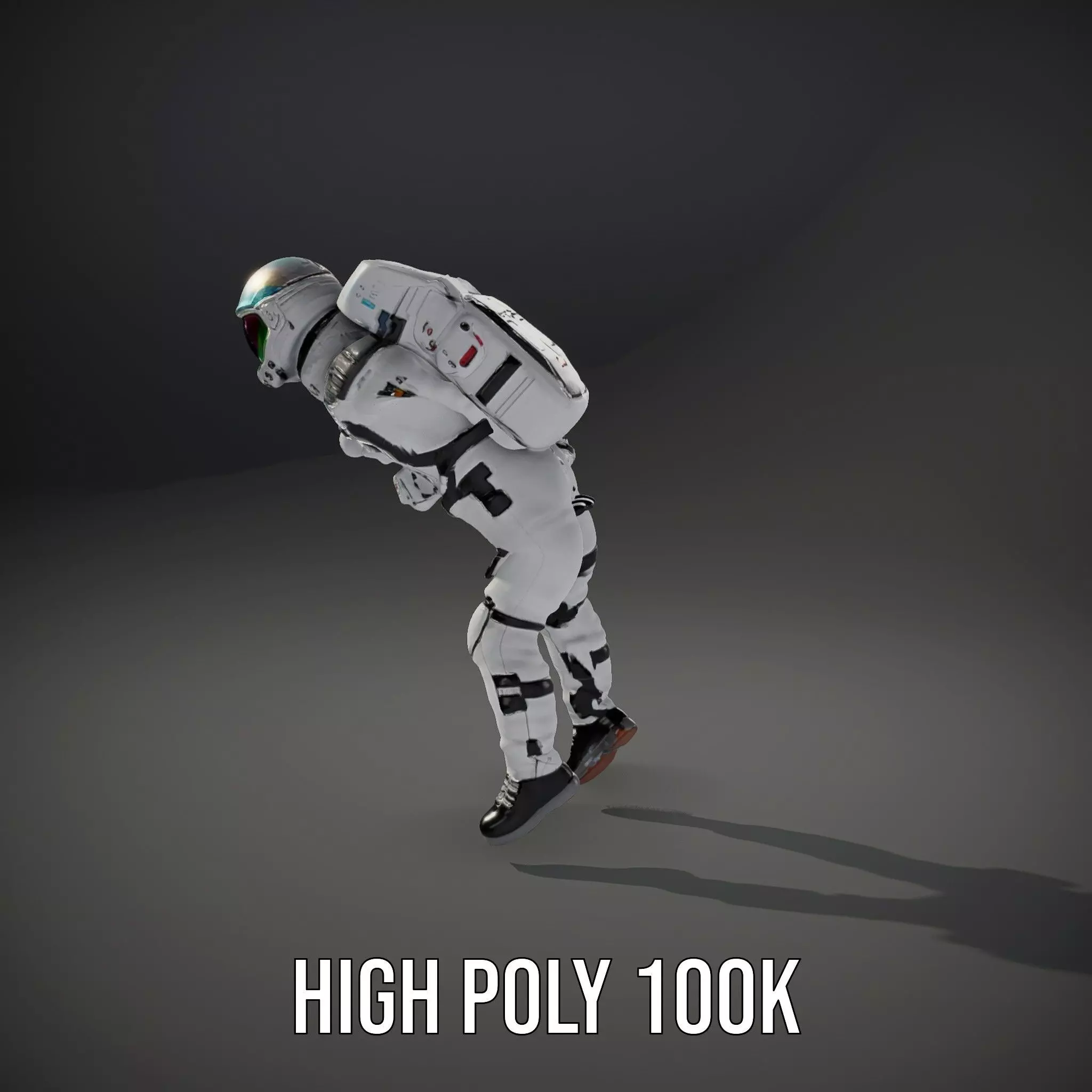 Pristine Astronaut Suit model pack Low-poly 3D model_8