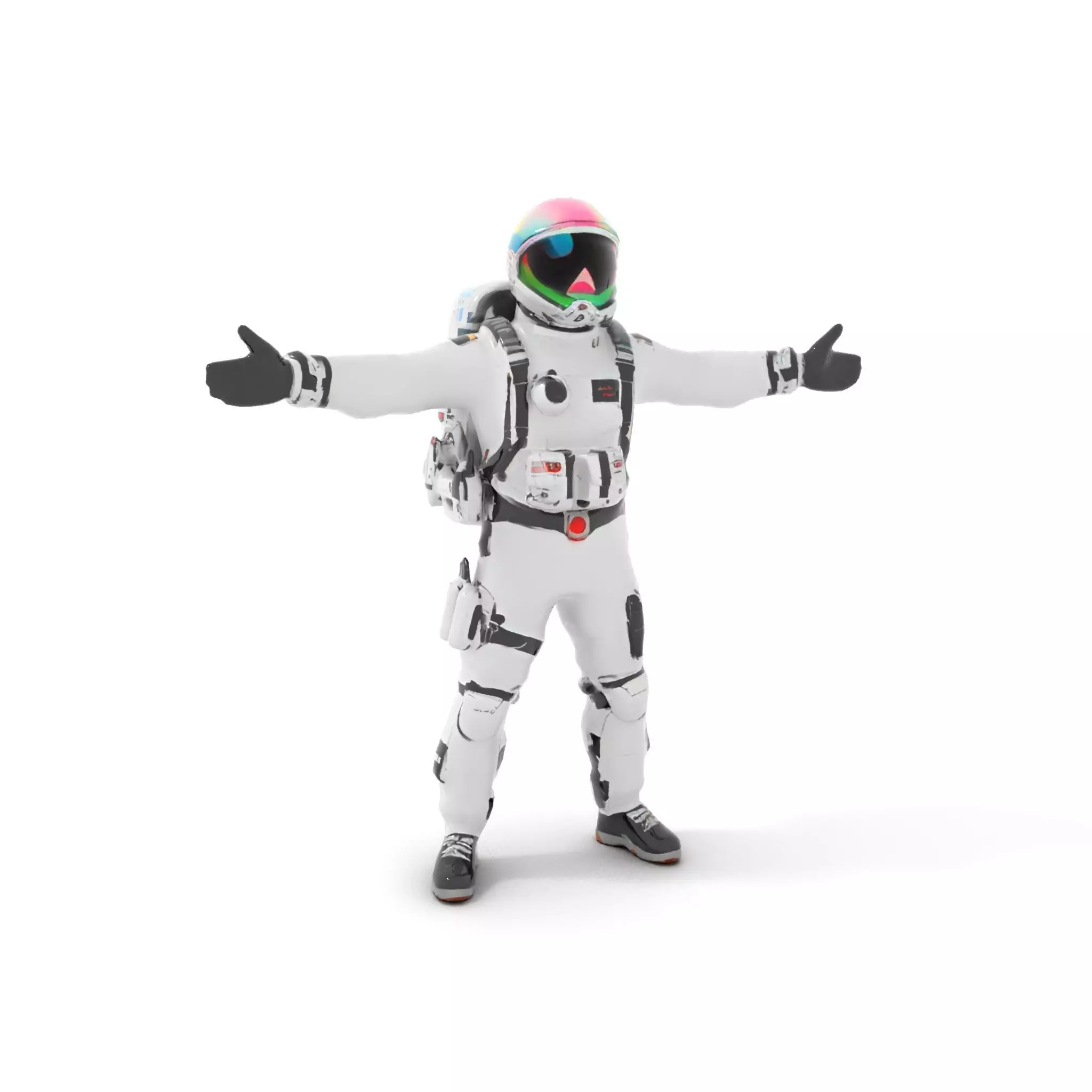 Pristine Astronaut Suit model pack Low-poly 3D model_6