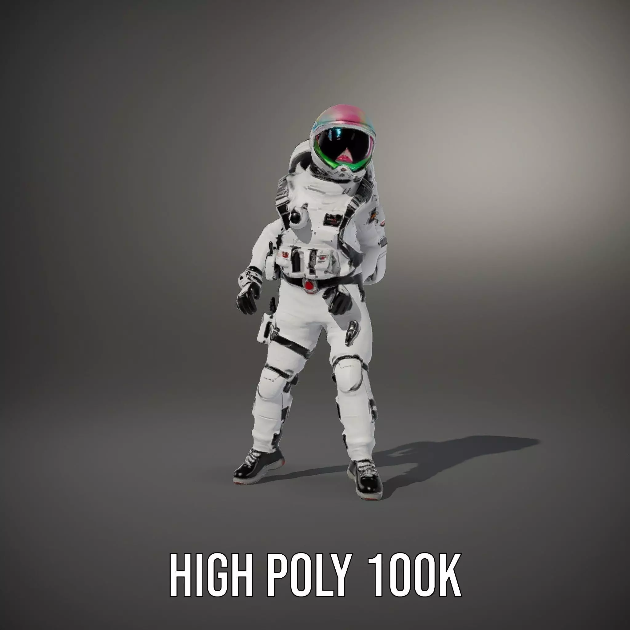 Pristine Astronaut Suit model pack Low-poly 3D model_10