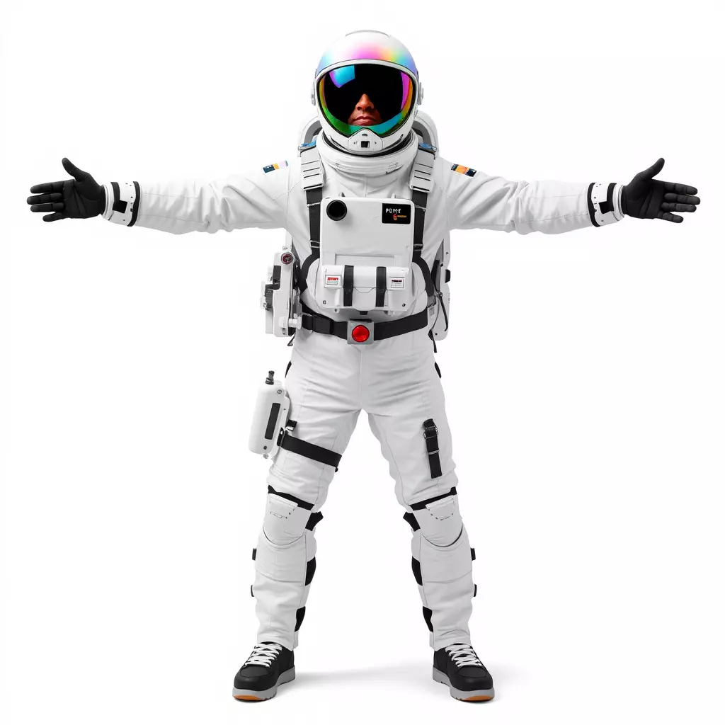 Pristine Astronaut Suit model pack Low-poly 3D model_2