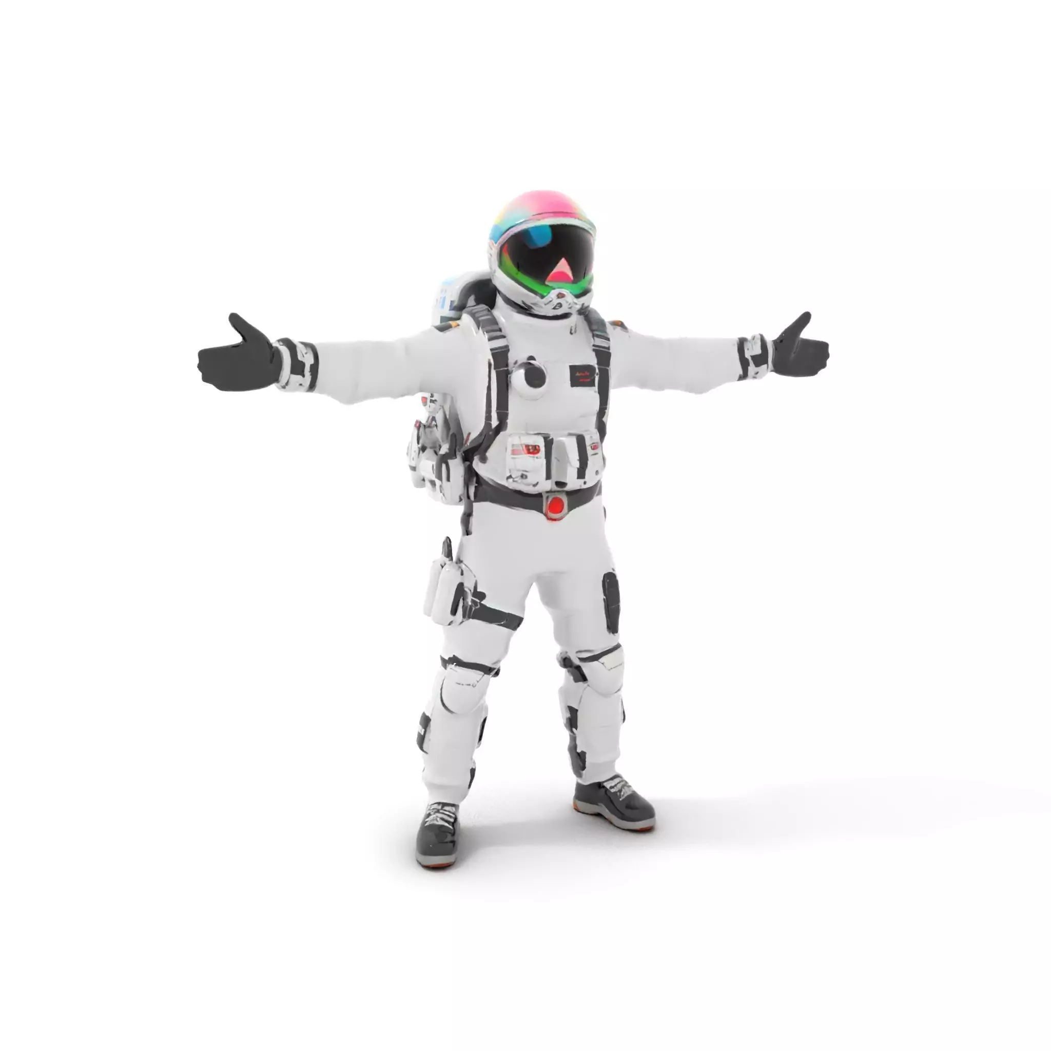 Pristine Astronaut Suit model pack Low-poly 3D model_0