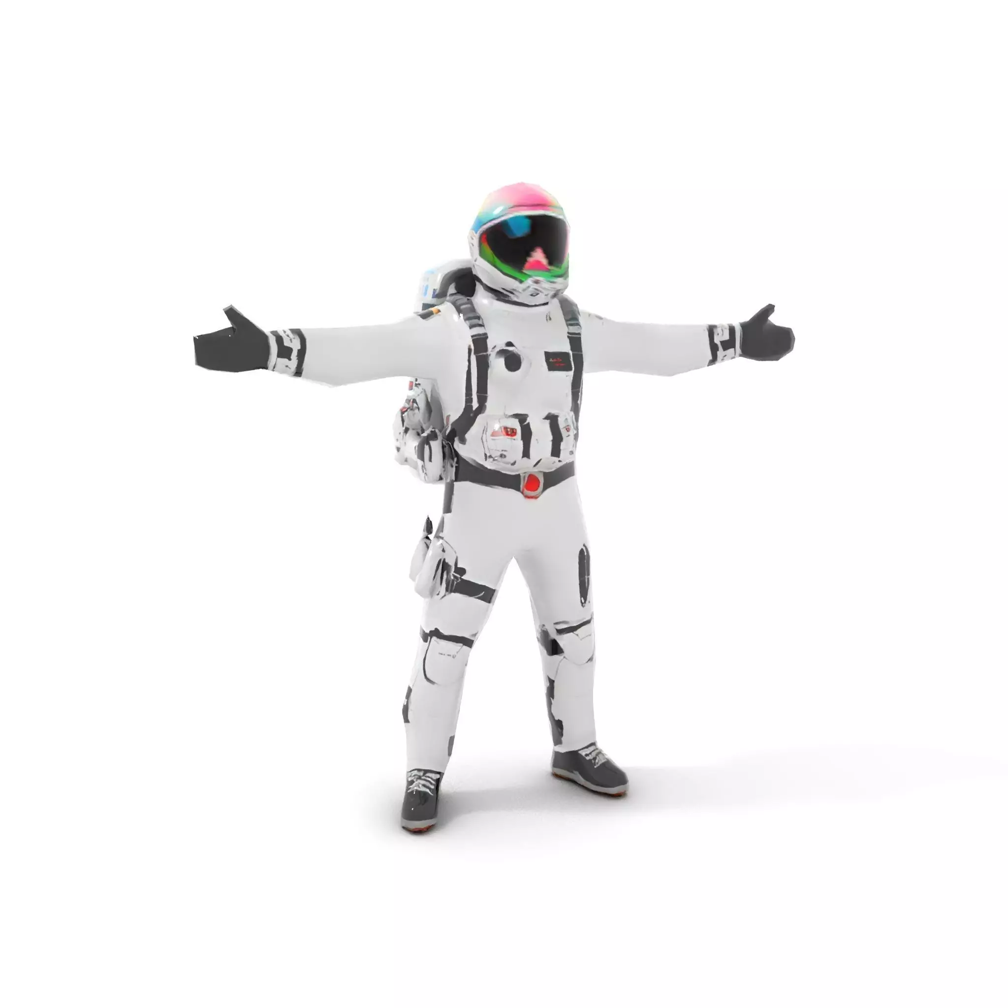 Pristine Astronaut Suit model pack Low-poly 3D model_9