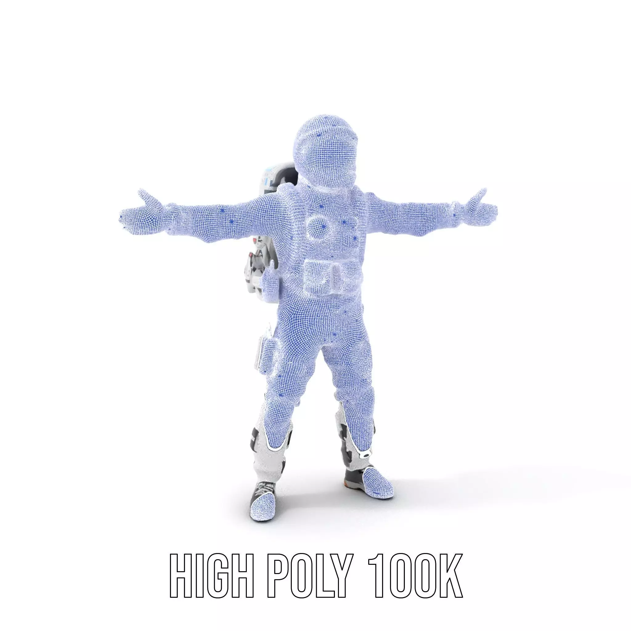 Pristine Astronaut Suit model pack Low-poly 3D model_4