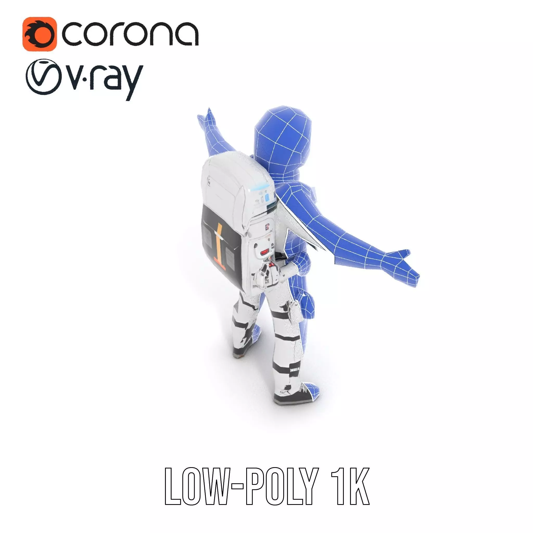 Pristine Astronaut Suit model pack Low-poly 3D model_31