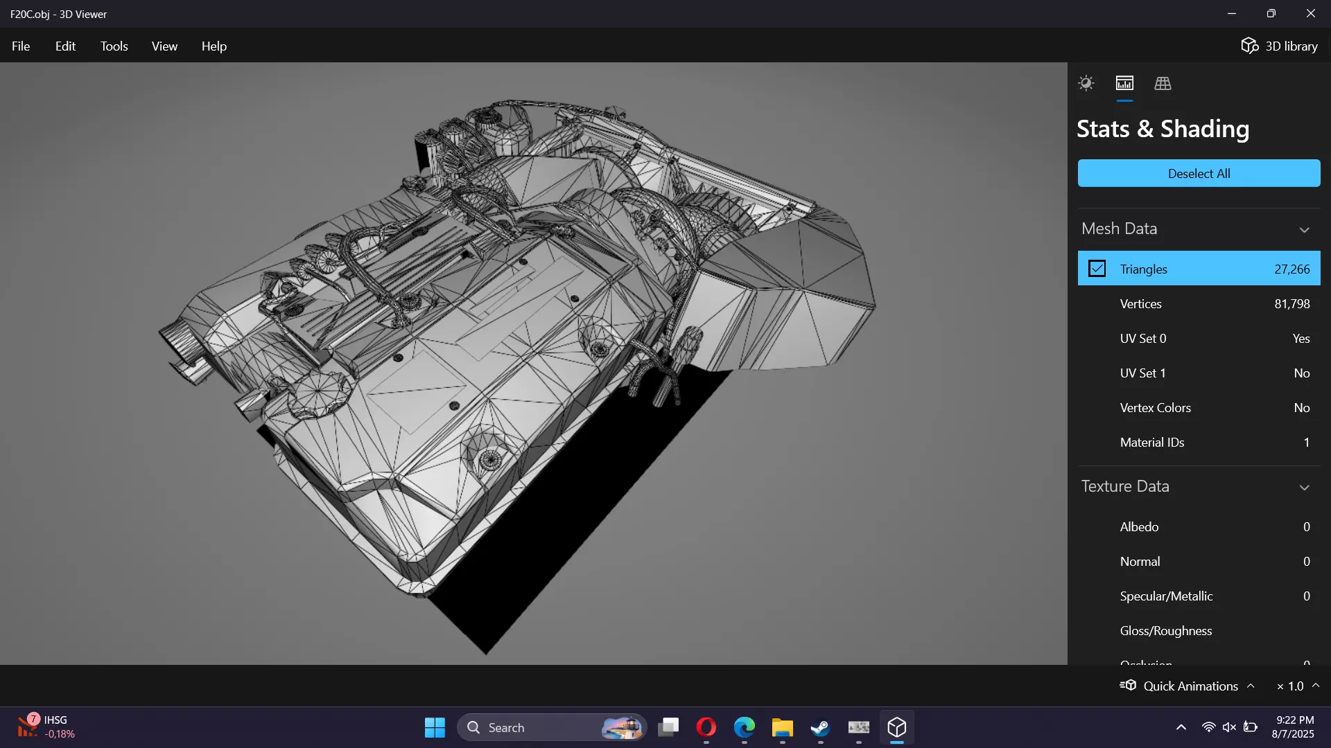 Honda F20C S2000 Supercharged Engine Low-poly 3D model_16