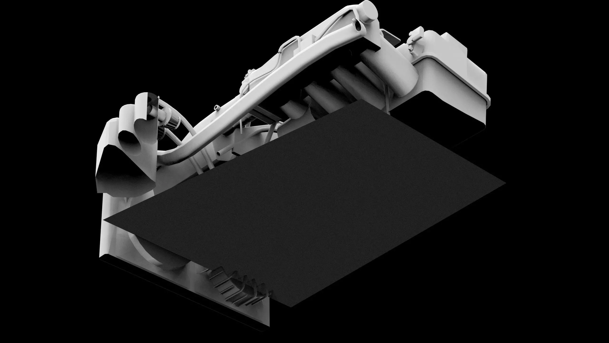 Honda F20C S2000 Supercharged Engine Low-poly 3D model_10