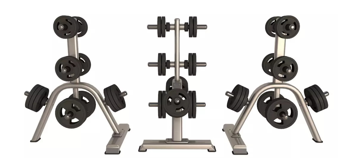 Weight Plates Rack 3D model_0