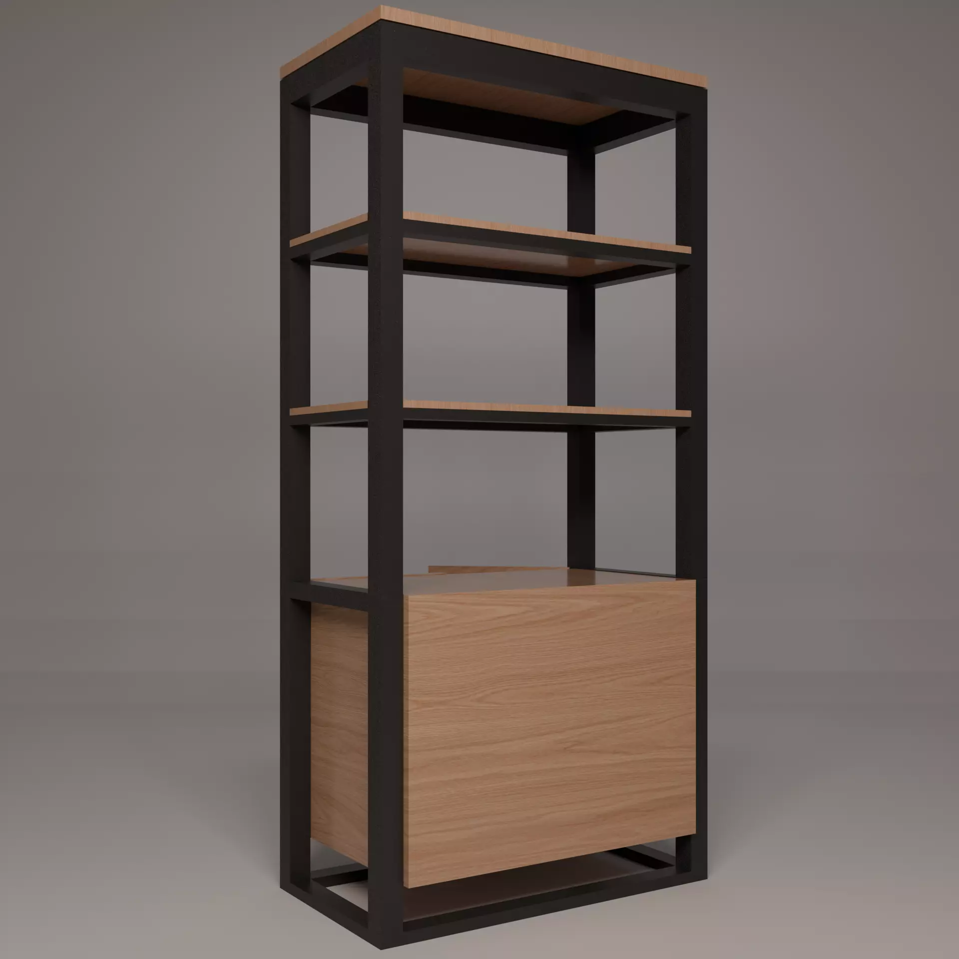 Furniture set Low-poly 3D model_8