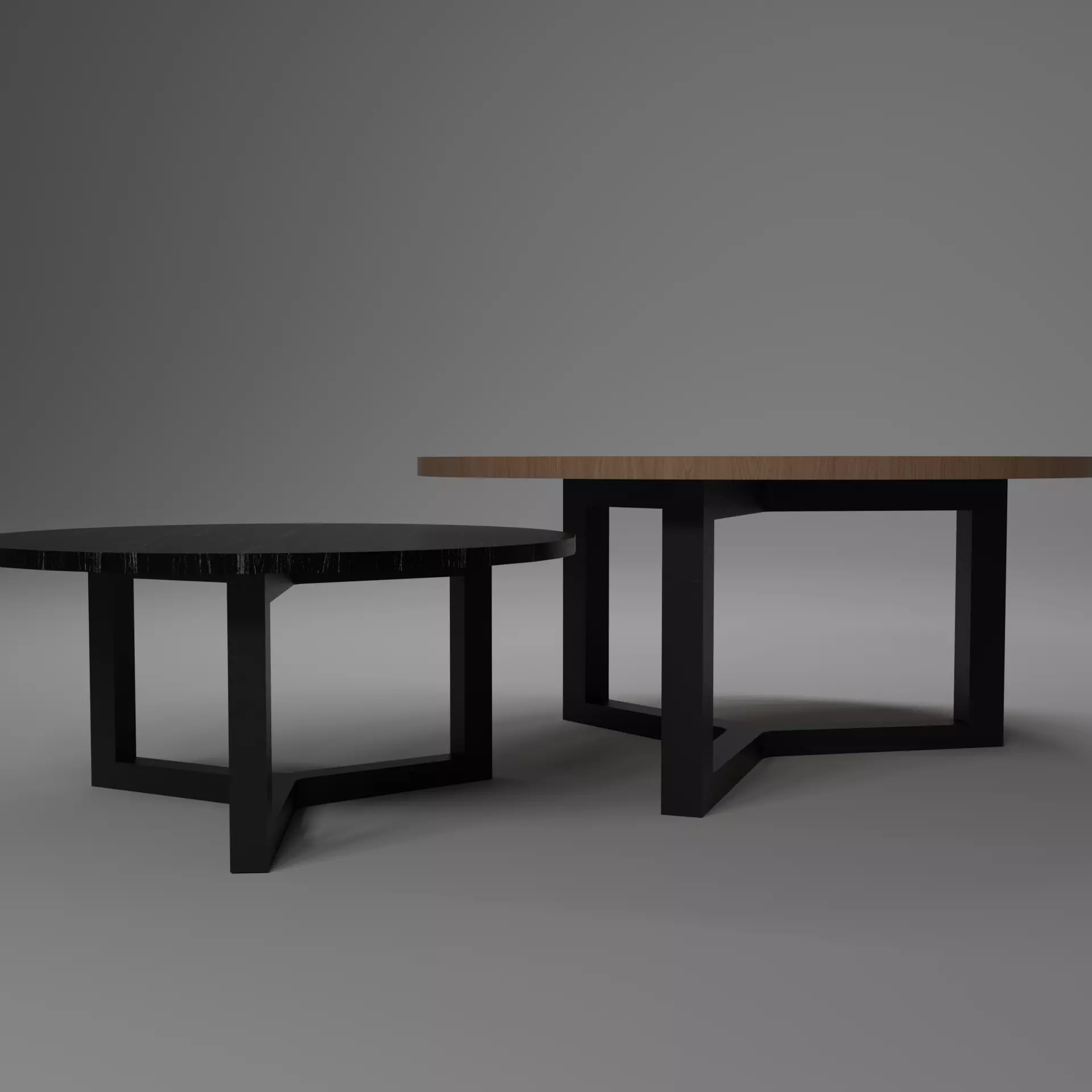 Furniture set Low-poly 3D model_3