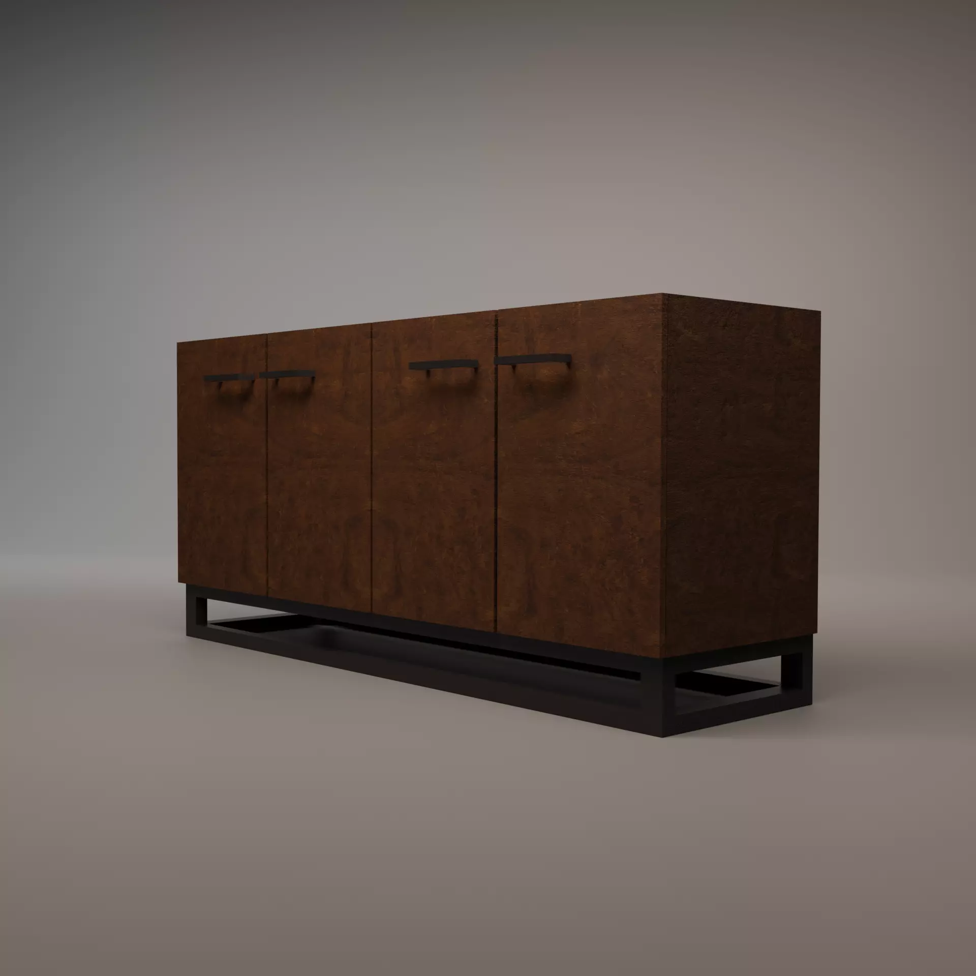 Furniture set Low-poly 3D model_17