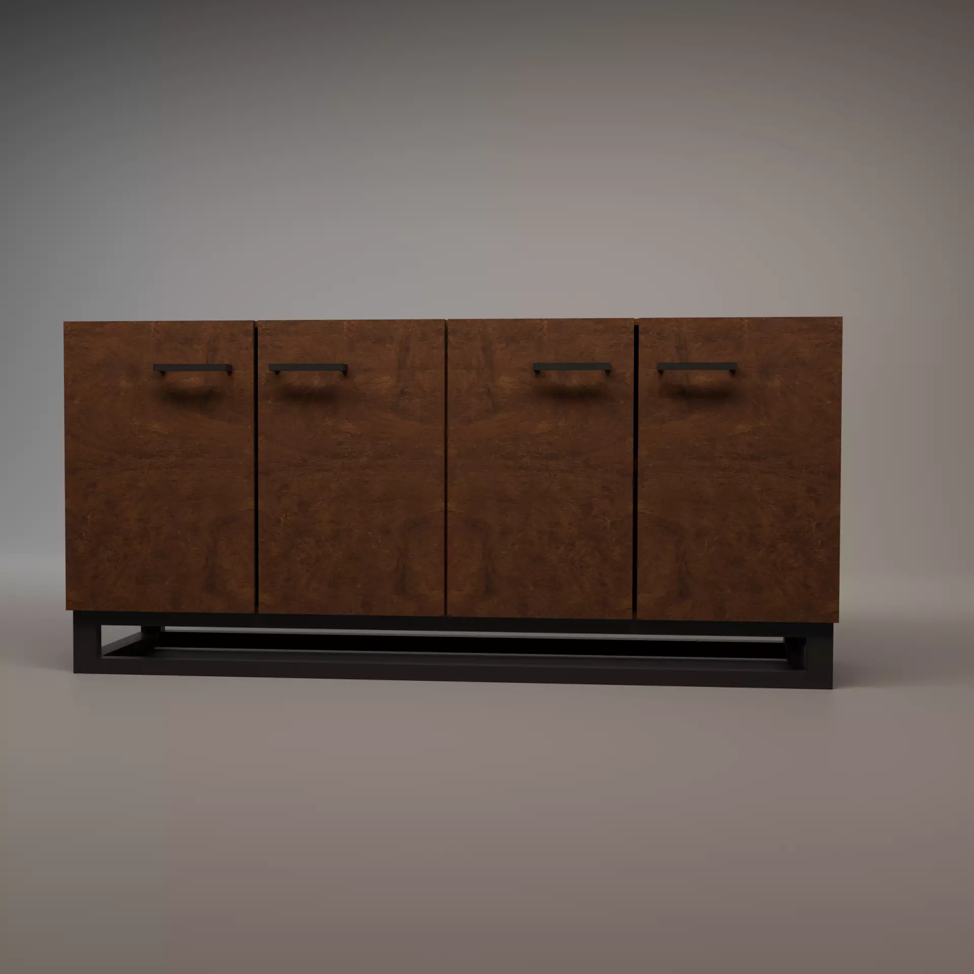 Furniture set Low-poly 3D model_15