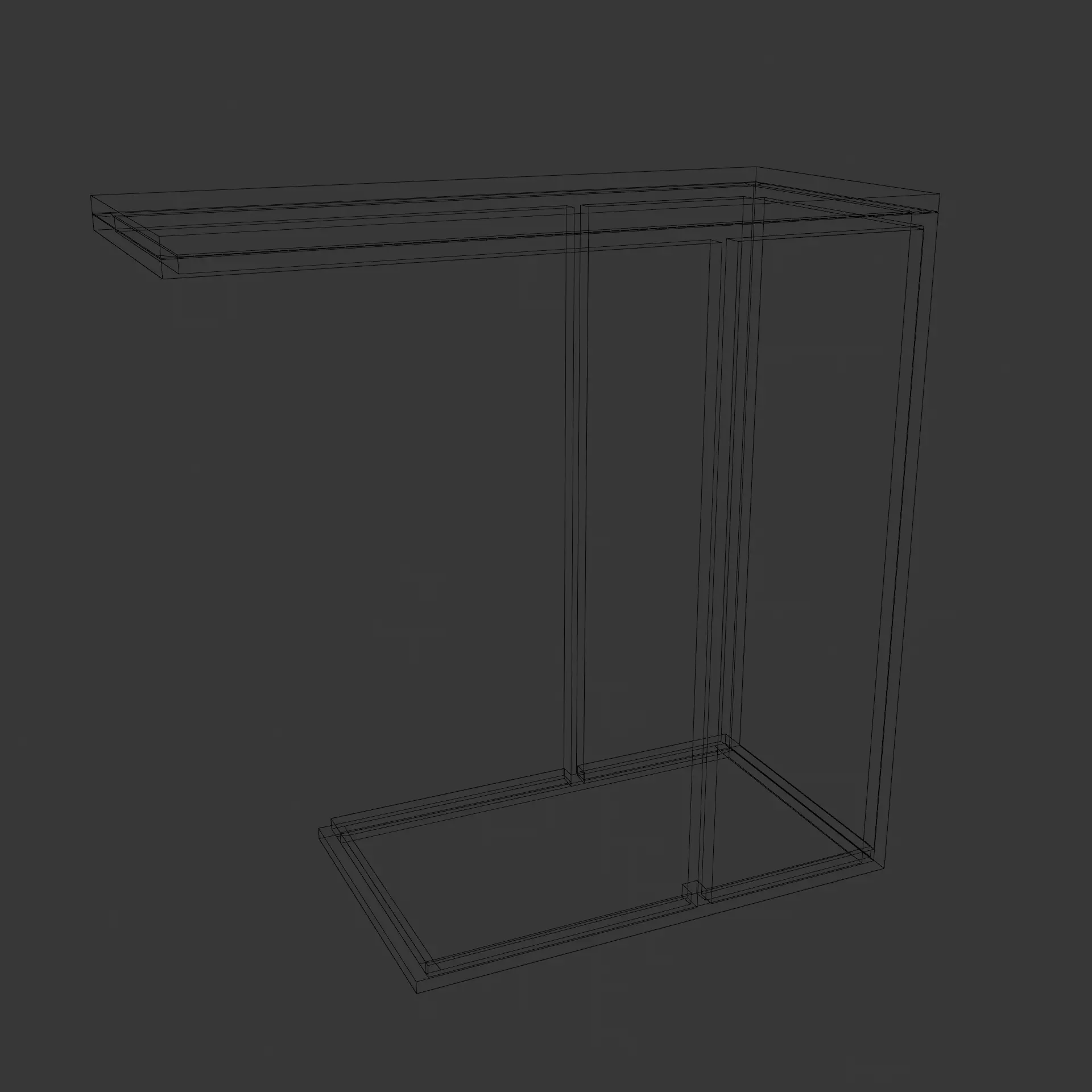 Furniture set Low-poly 3D model_11