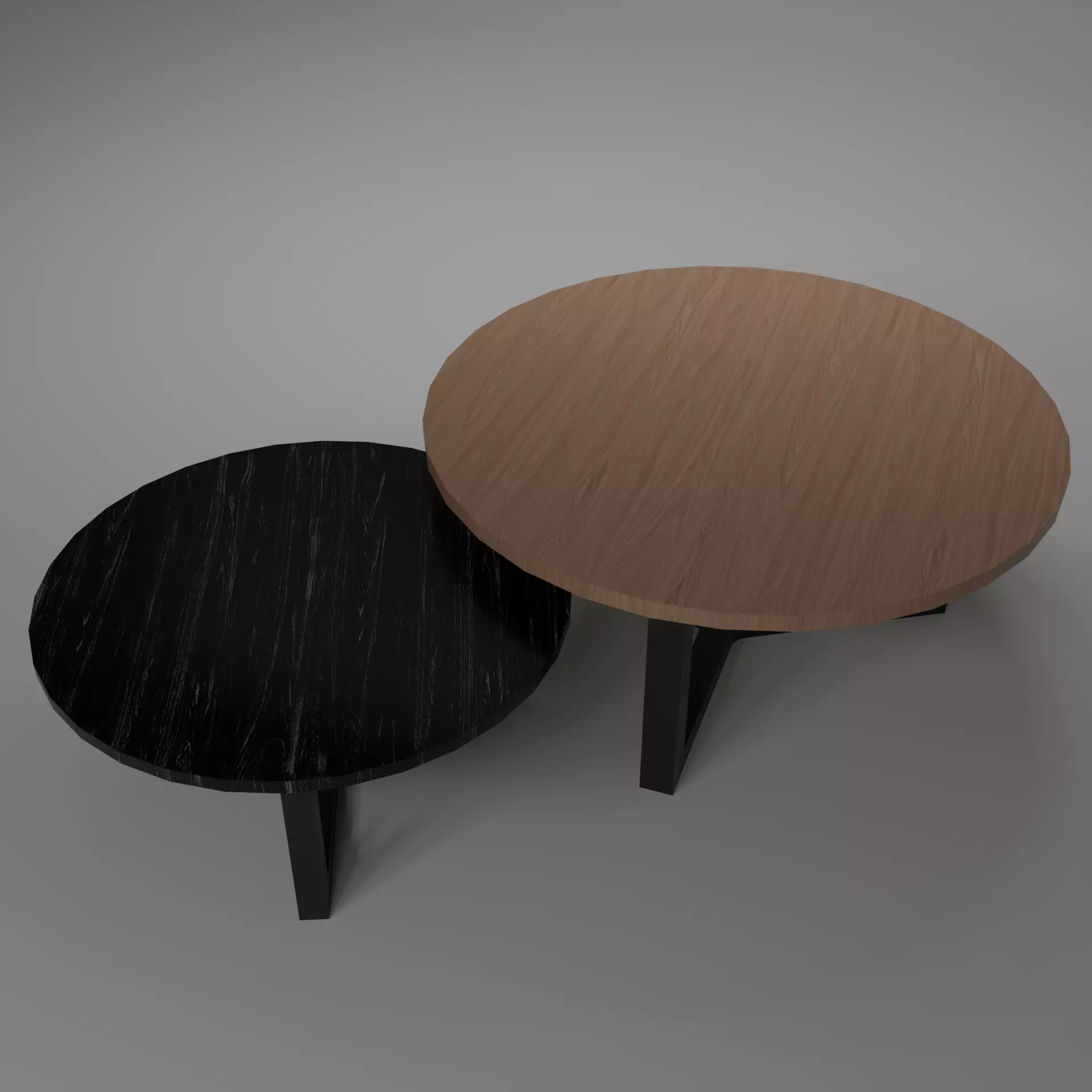 Furniture set Low-poly 3D model_6
