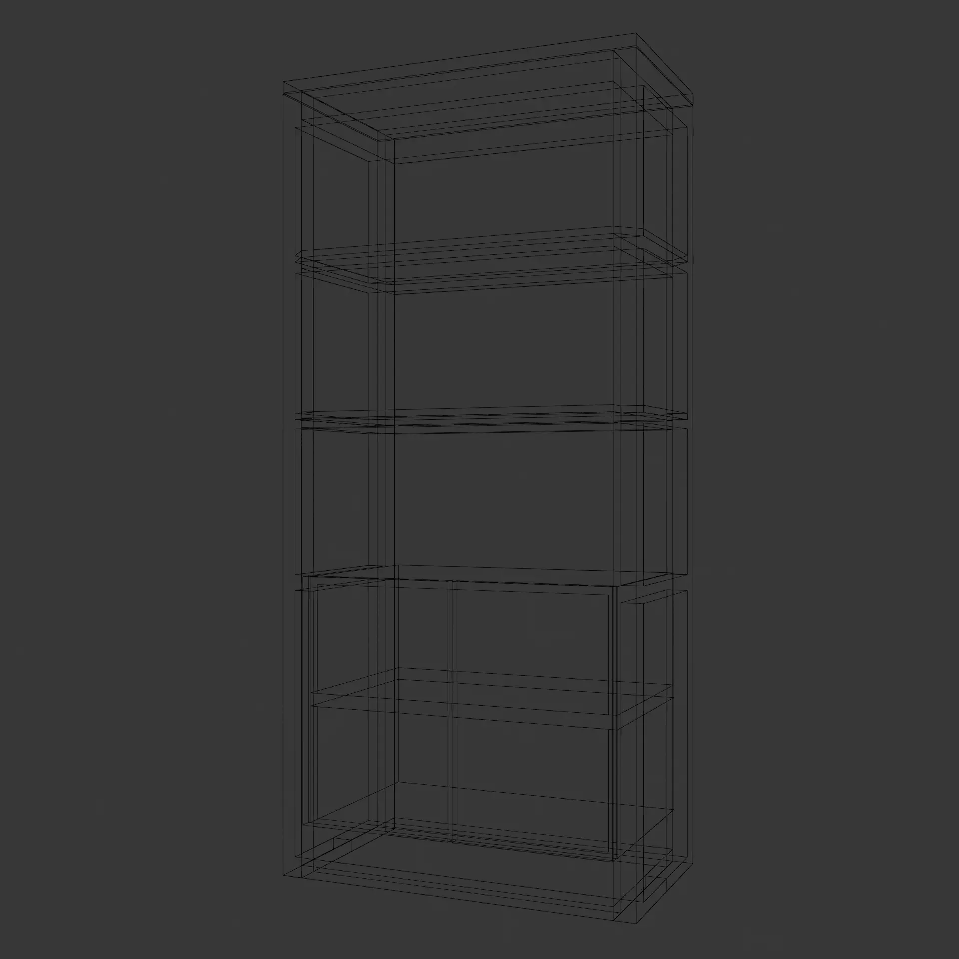 Furniture set Low-poly 3D model_5