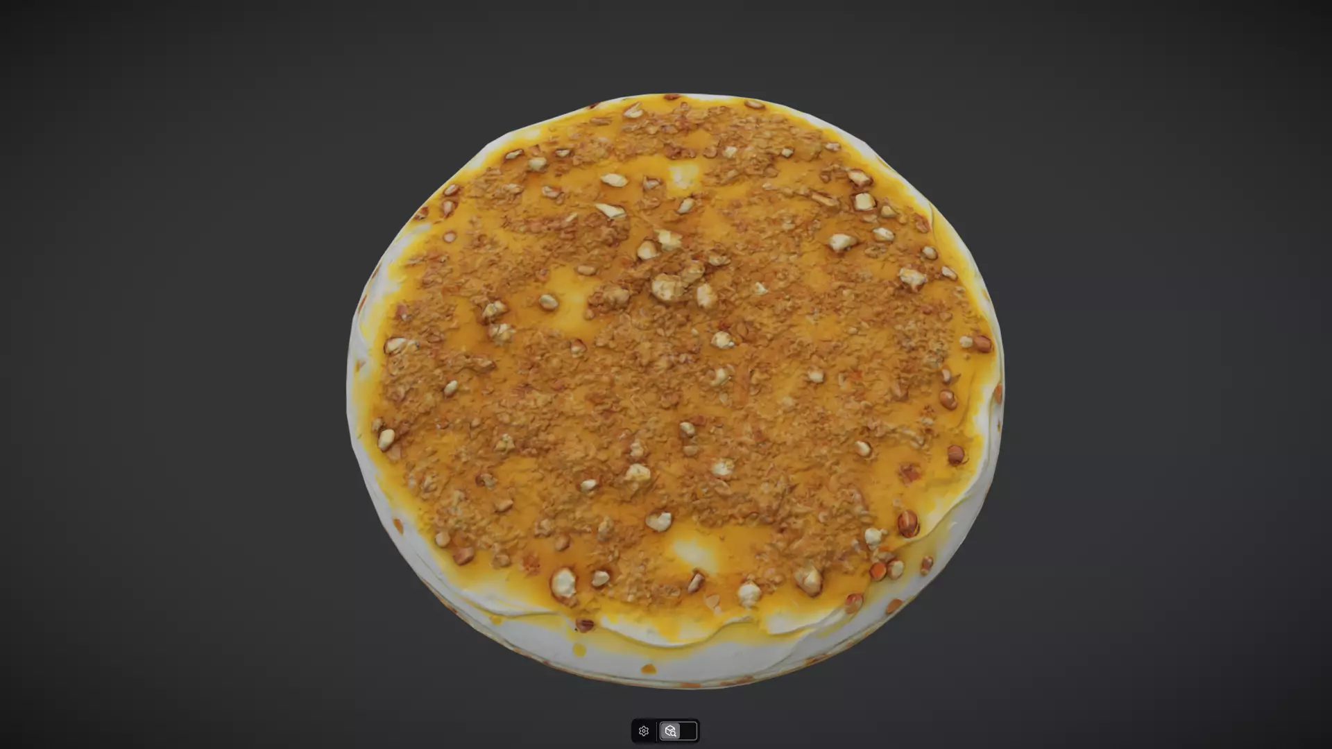 Honey Cake Low-poly 3D model_5