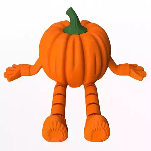 Pumpkin Cute Flexi Articulated