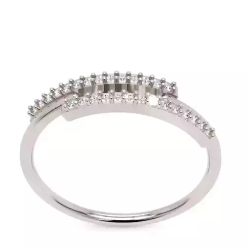 Double Row Diamond Band - Elegant Fine Jewellery Model 3D print model Double Row Diamond Band - Elegant Fine Jewellery Model 3D print model