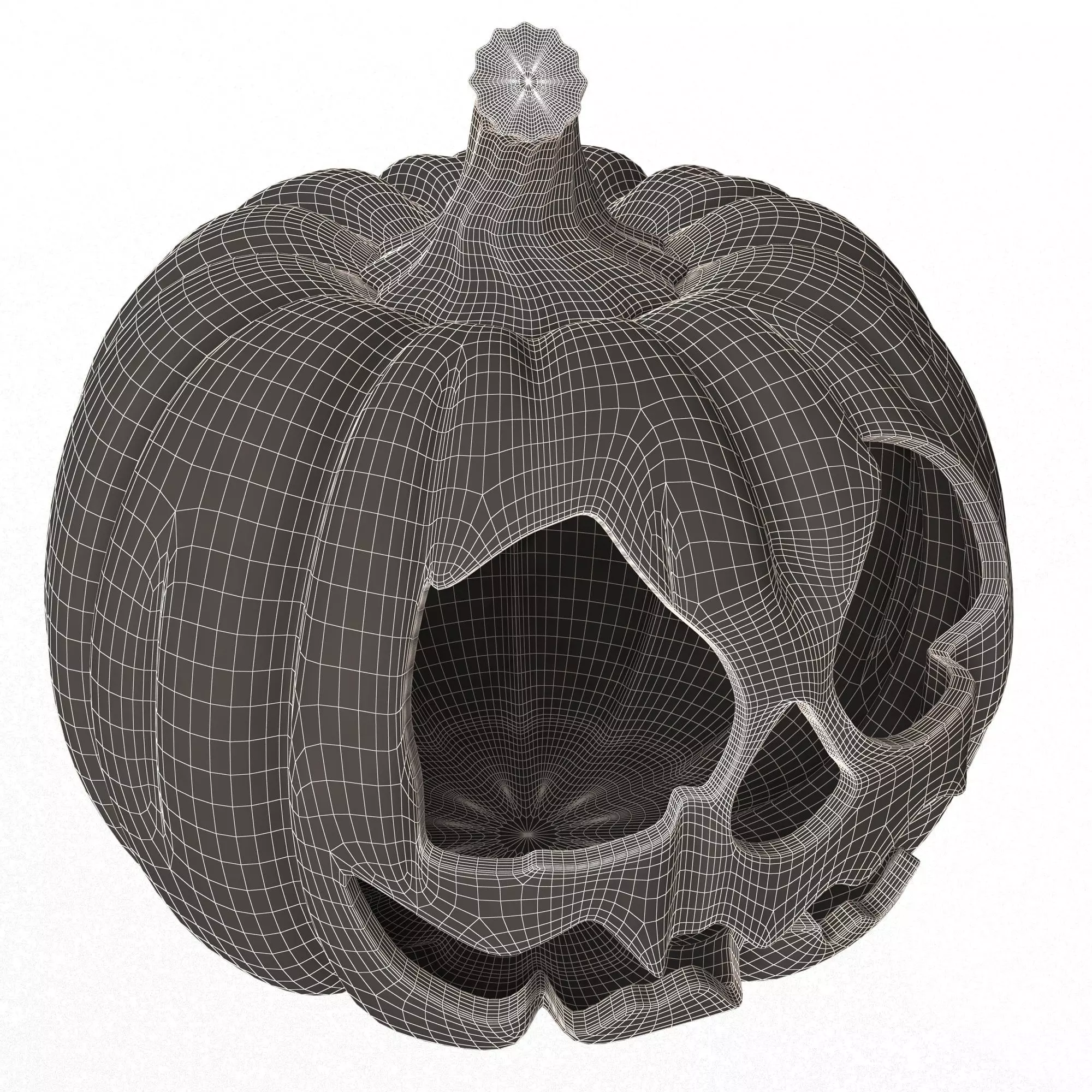 Pumpkin Monster Halloween 3D print model_7