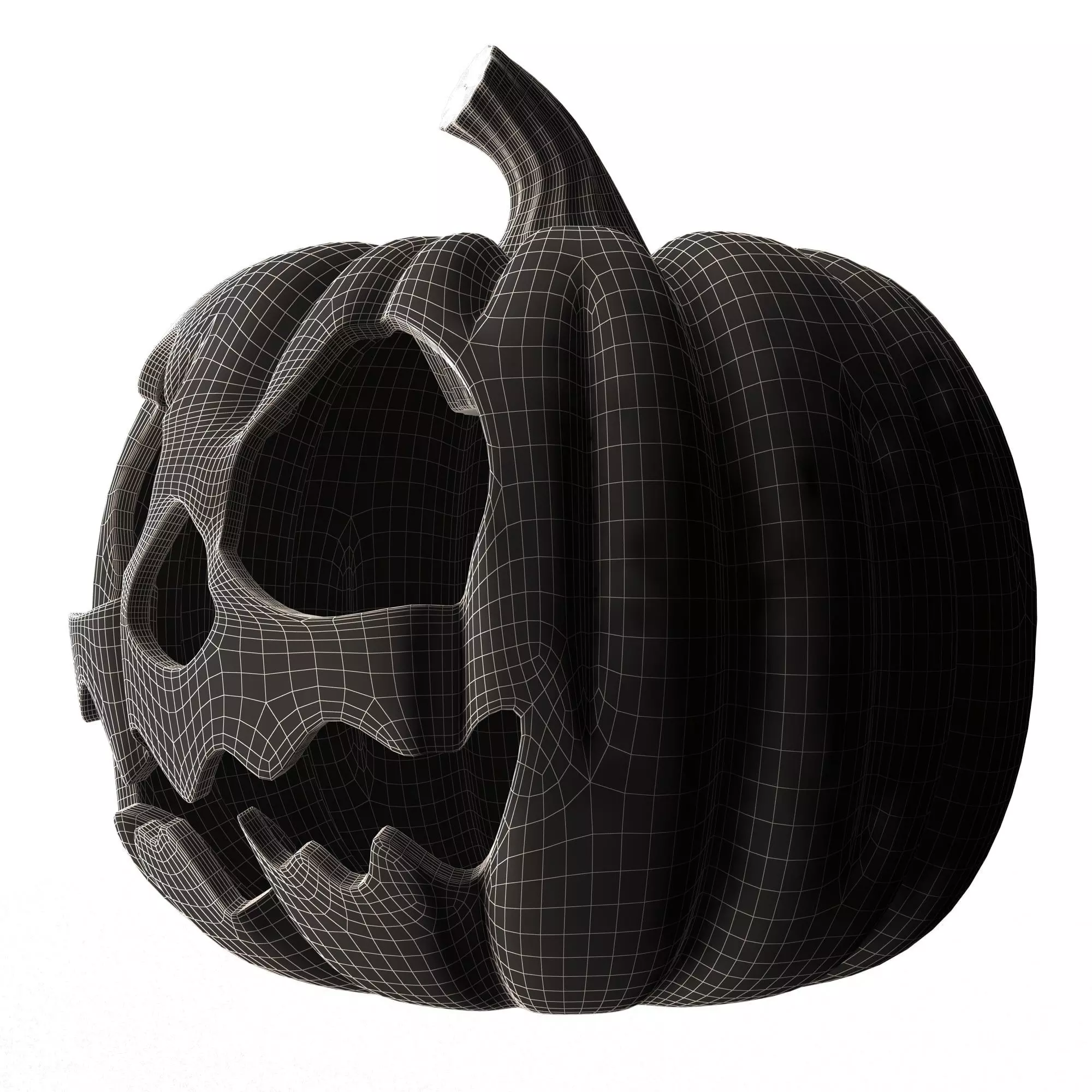 Pumpkin Monster Halloween 3D print model_8