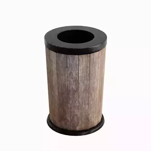 Street Trash Can B 03