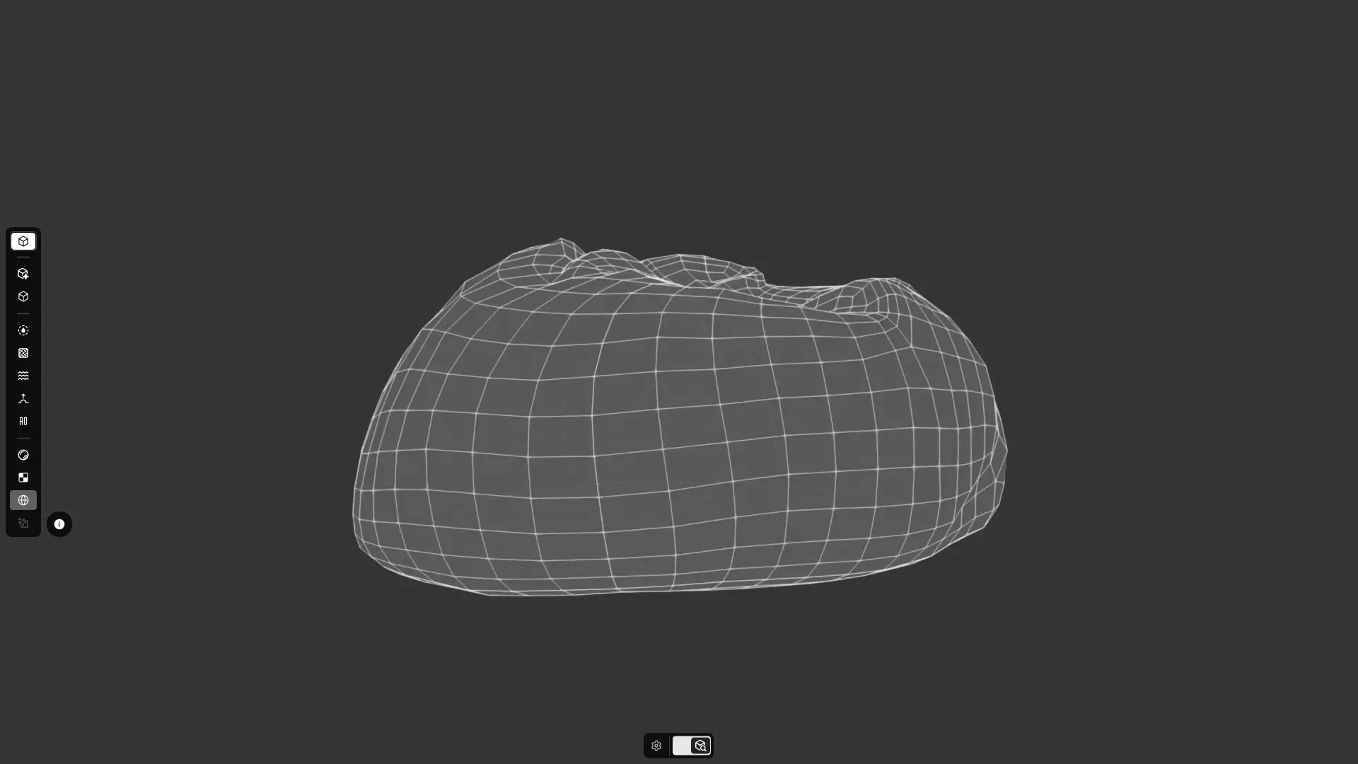 Bread Roll 5 Low-poly 3D model_4