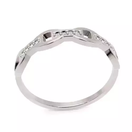 Infinity Link Diamond Ring - 14K Modern Fine Jewellery