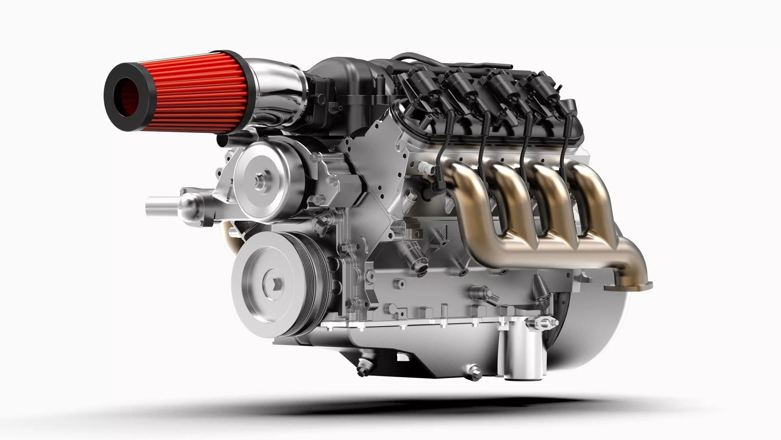 Chevy LS3 V8 Engine 3D model_2
