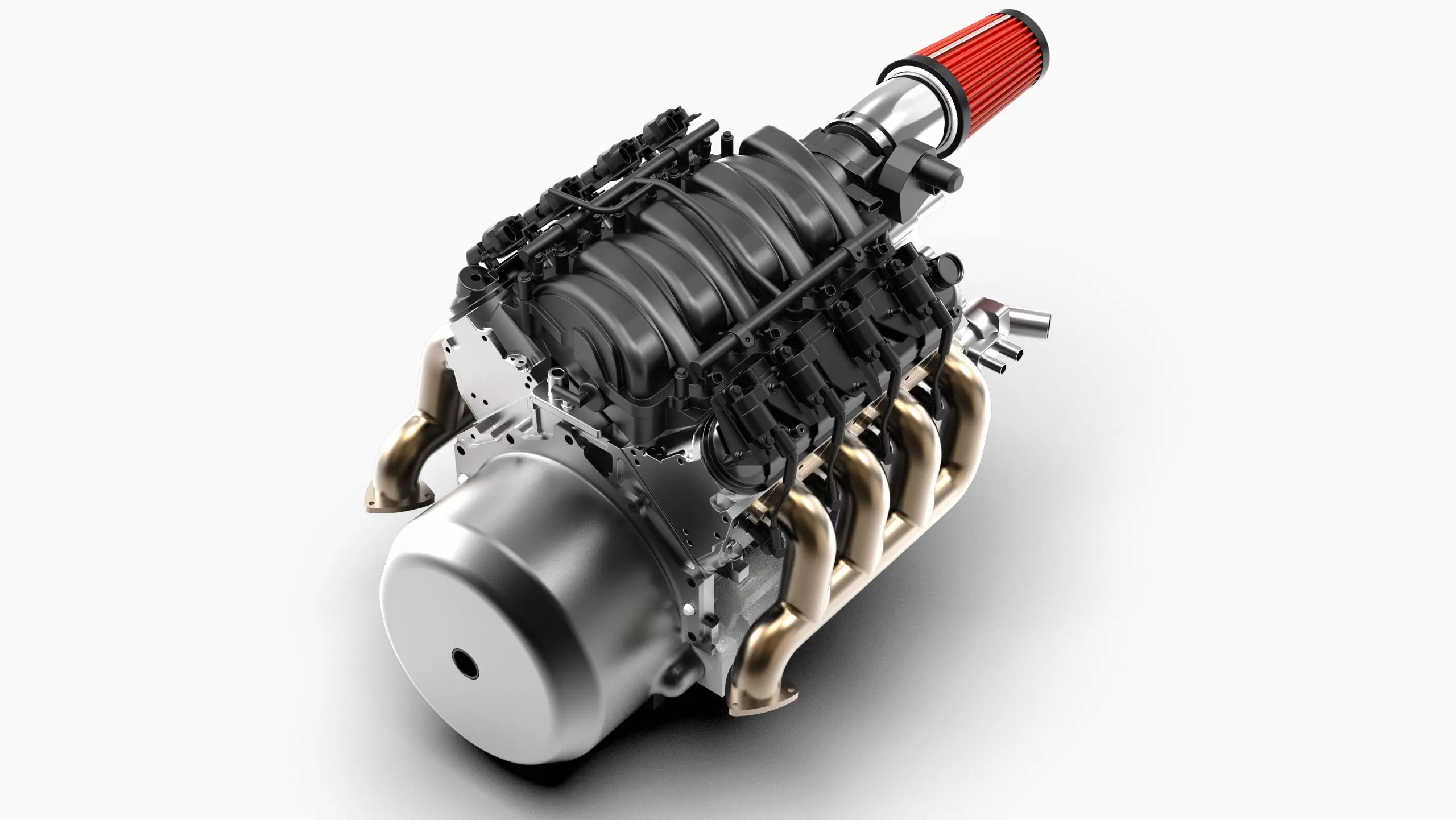 Chevy LS3 V8 Engine 3D model_4