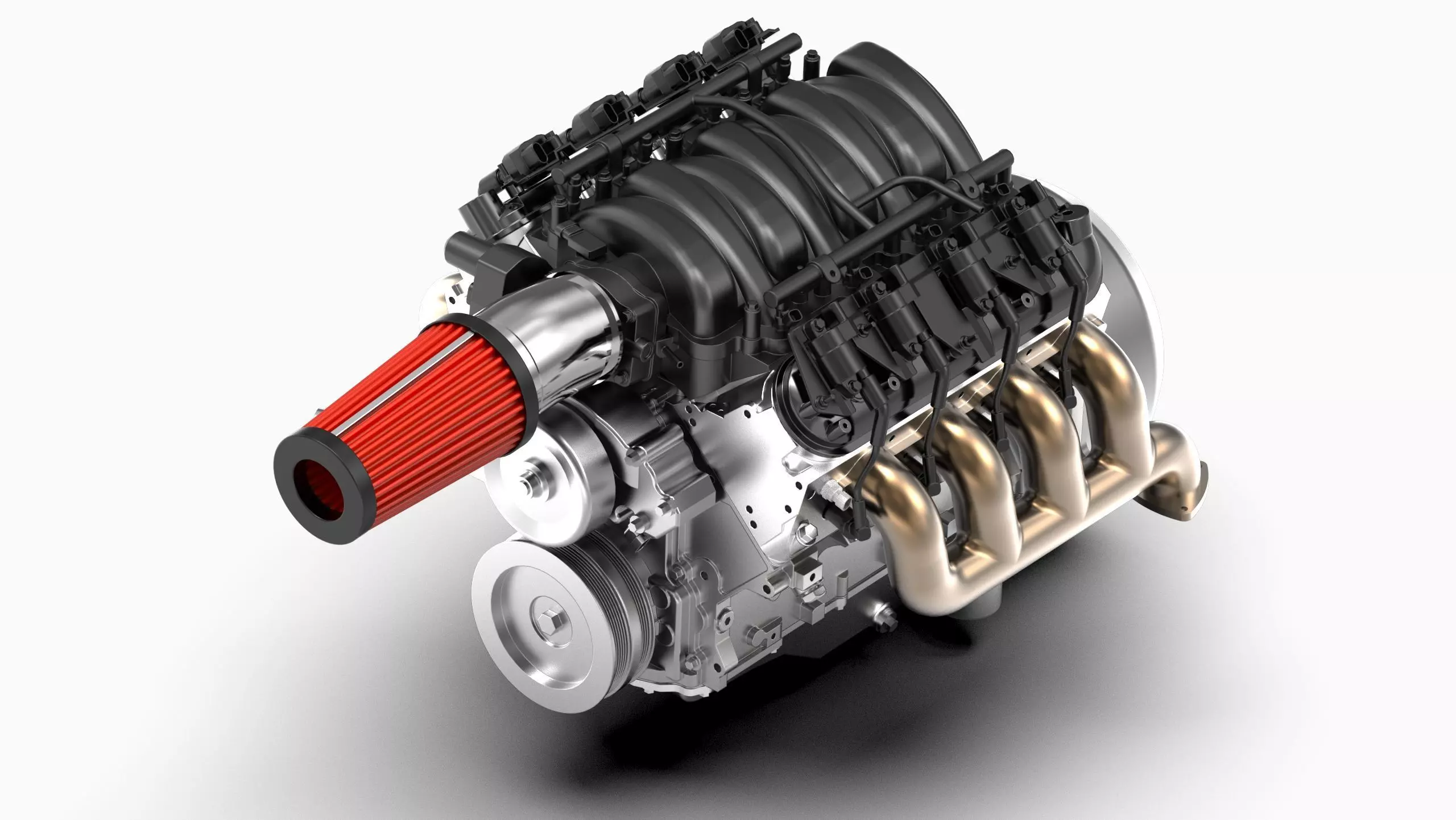 Chevy LS3 V8 Engine 3D model_0