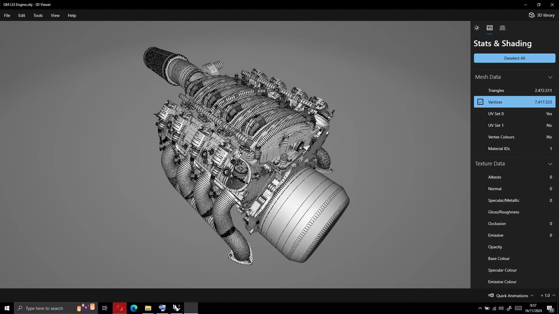 Chevy LS3 V8 Engine 3D model_17