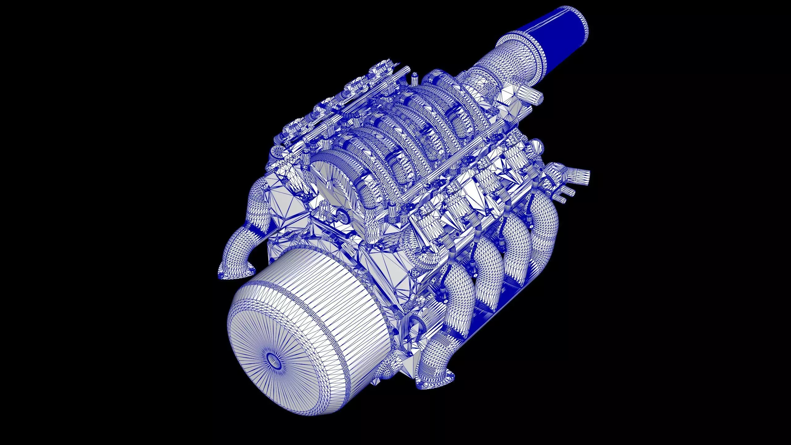 Chevy LS3 V8 Engine 3D model_14