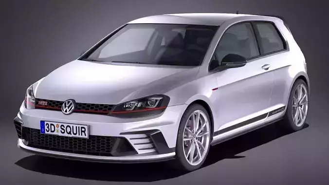 Volkswagen Golf GTI Clubsport S 2017 3D model