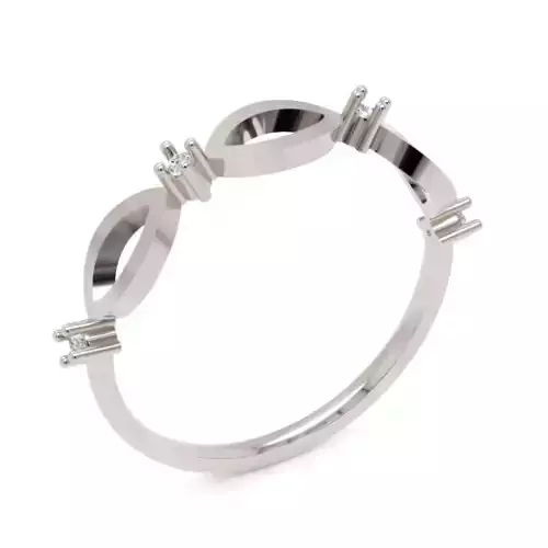 Open Leaf Diamond Ring - 14K Modern Fine Jewellery