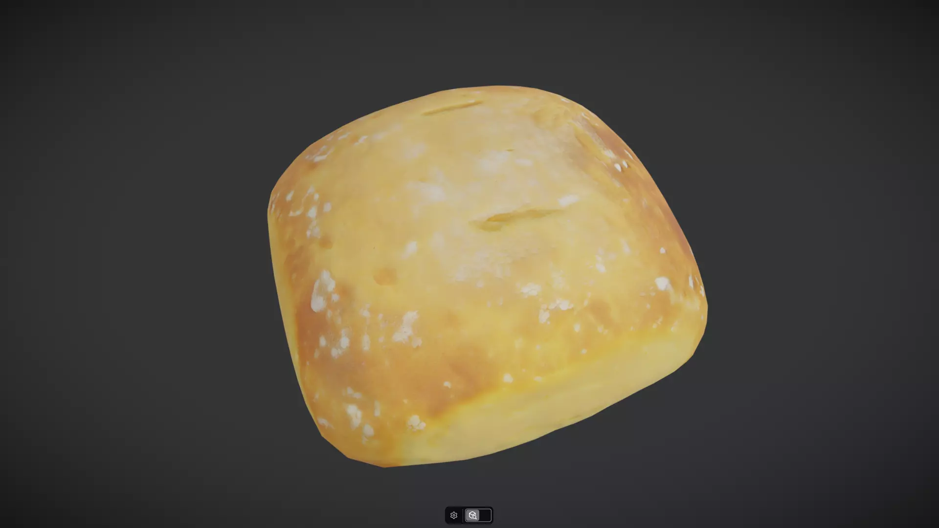 Ciabatta Low-poly 3D model_5