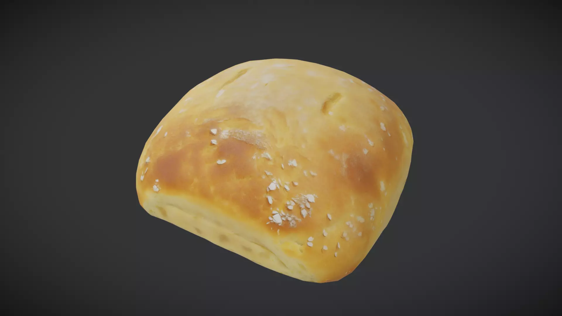 Ciabatta Low-poly 3D model_0