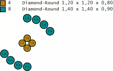 Circle Diamond Ring - Modern 14K Gold Fine Jewellery 3D print model_8