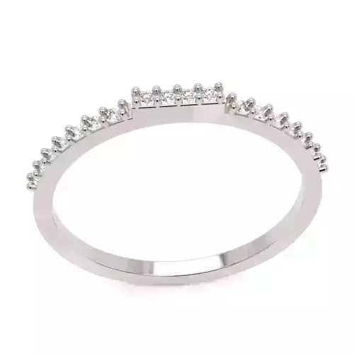 Round Diamond Eternity Band - Classic 14K Gold Jewellery Model