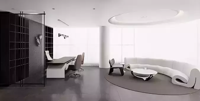 Modern Executive Office - Conference Set