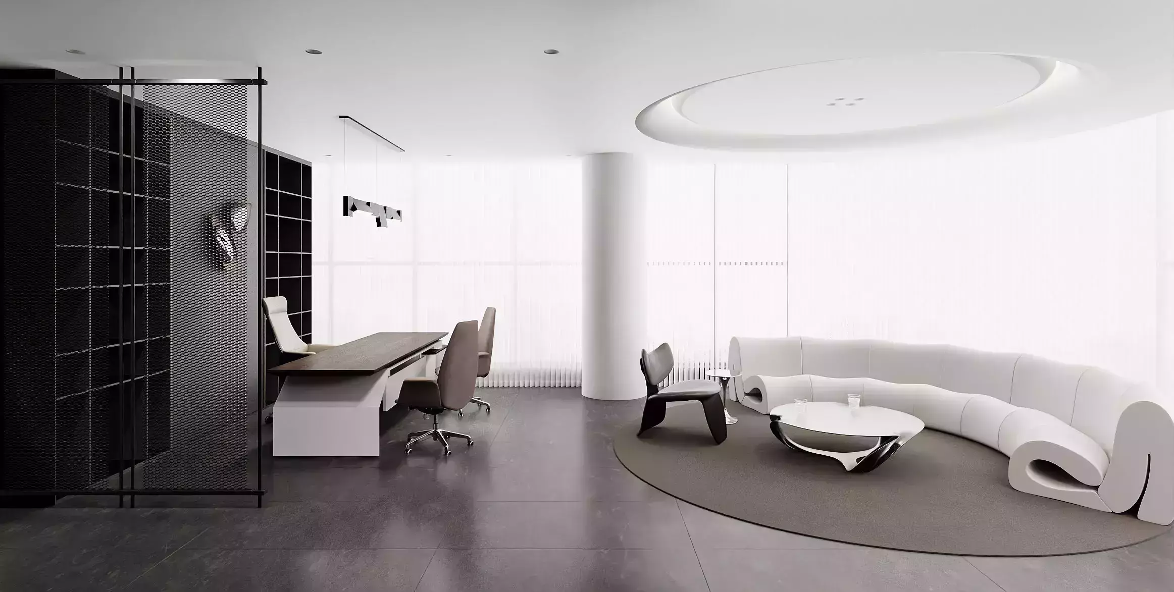 Modern Executive Office - Conference Set 3D model
