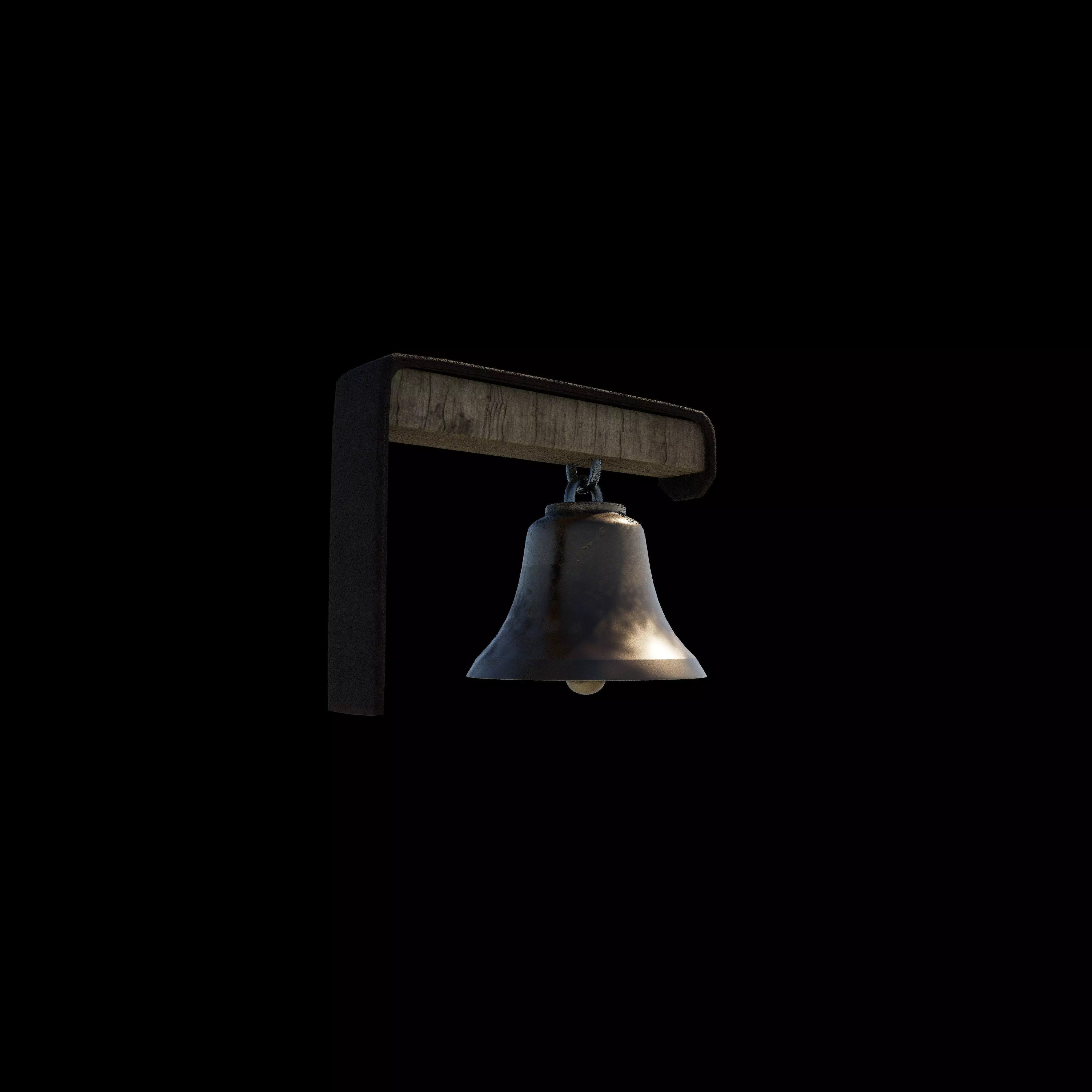 antique bell 3D model_4