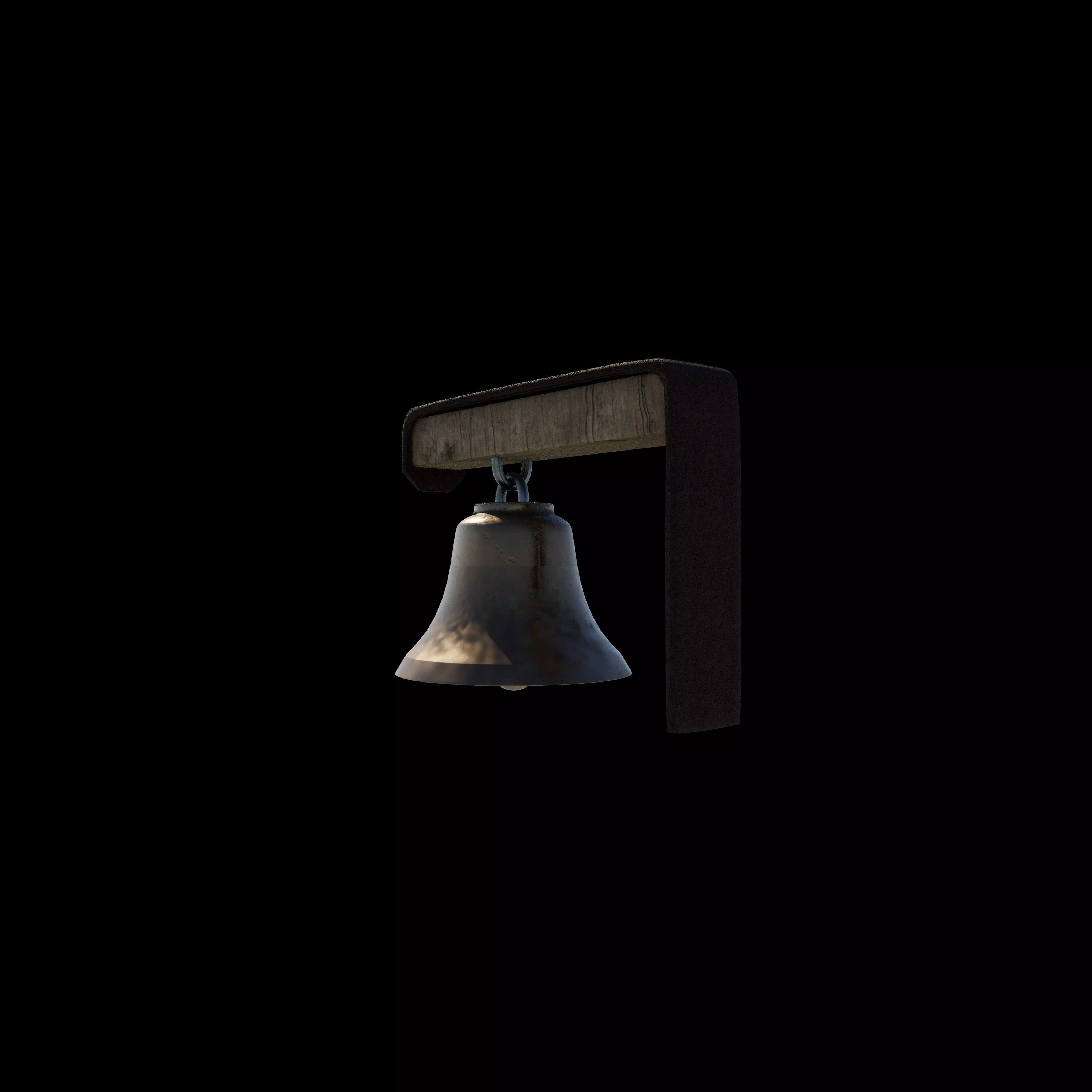 antique bell 3D model_3