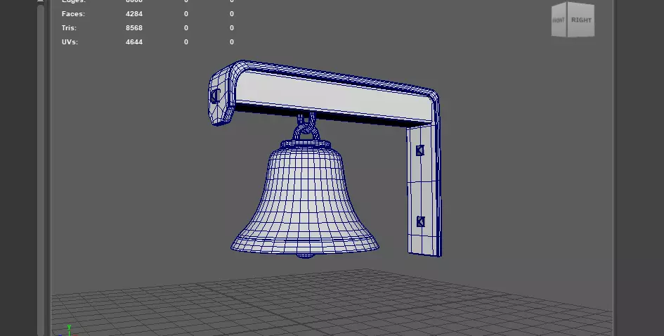antique bell 3D model_14