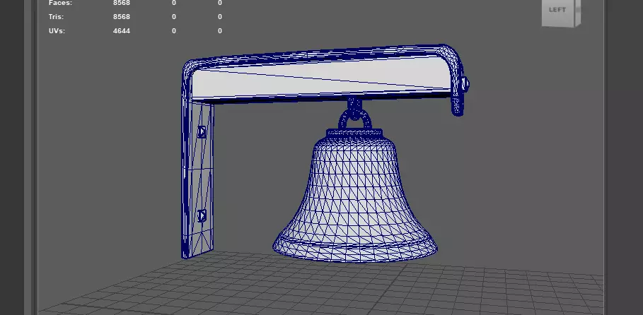antique bell 3D model_12