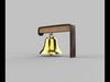 antique bell 3D model_1
