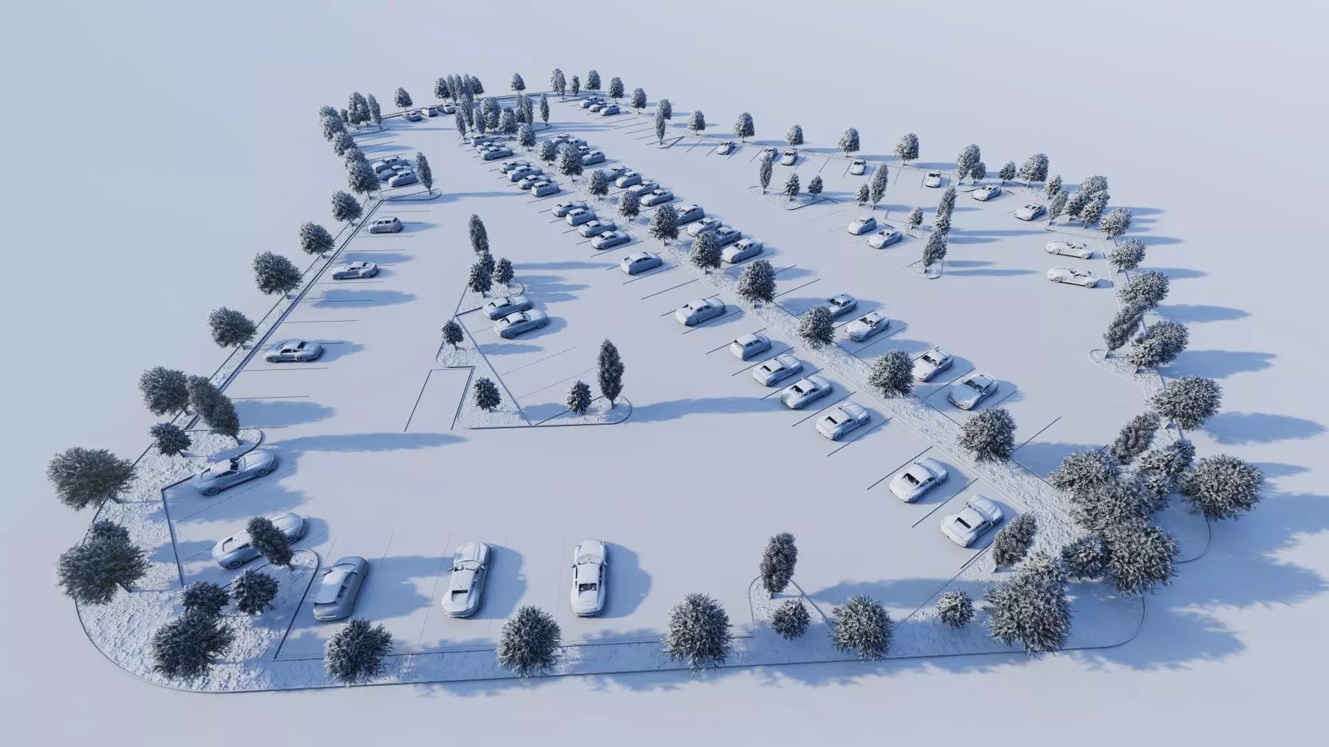 Parking-Parking Lot 3D model_13