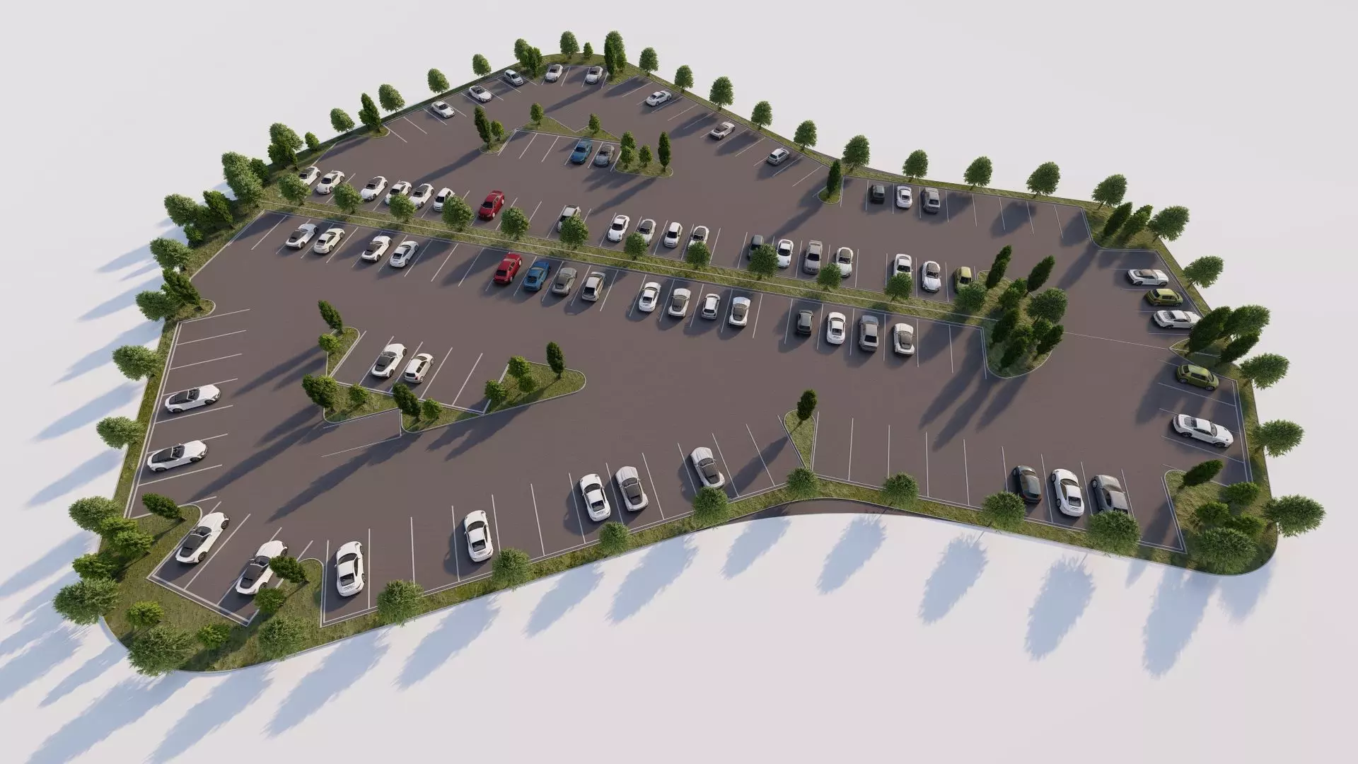 Parking-Parking Lot 3D model_3